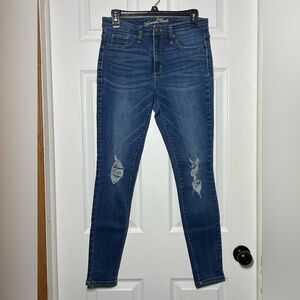 Universal Thread High Rise Jegging - Distressed Medium - Size 8/29R